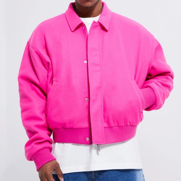 BoohooMAN “Homme ‘13 Bowling Crew” Jacket – Size XS - Picture 3 of 7